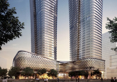 A ground-level podium will serve as a plinth for two towers in the new Ziraat Ba