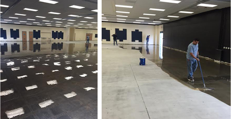 Suburban L.A. high school battles moisture-soaked flooring