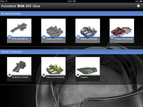 The Autodesk BIM 360 Glue mobile app enables BIM 360 Glue users to more securely