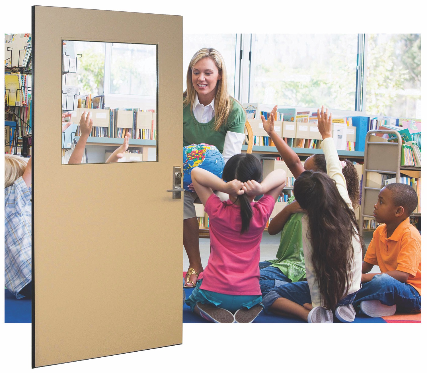 Ceco attack-resistant openings in a classroom setting