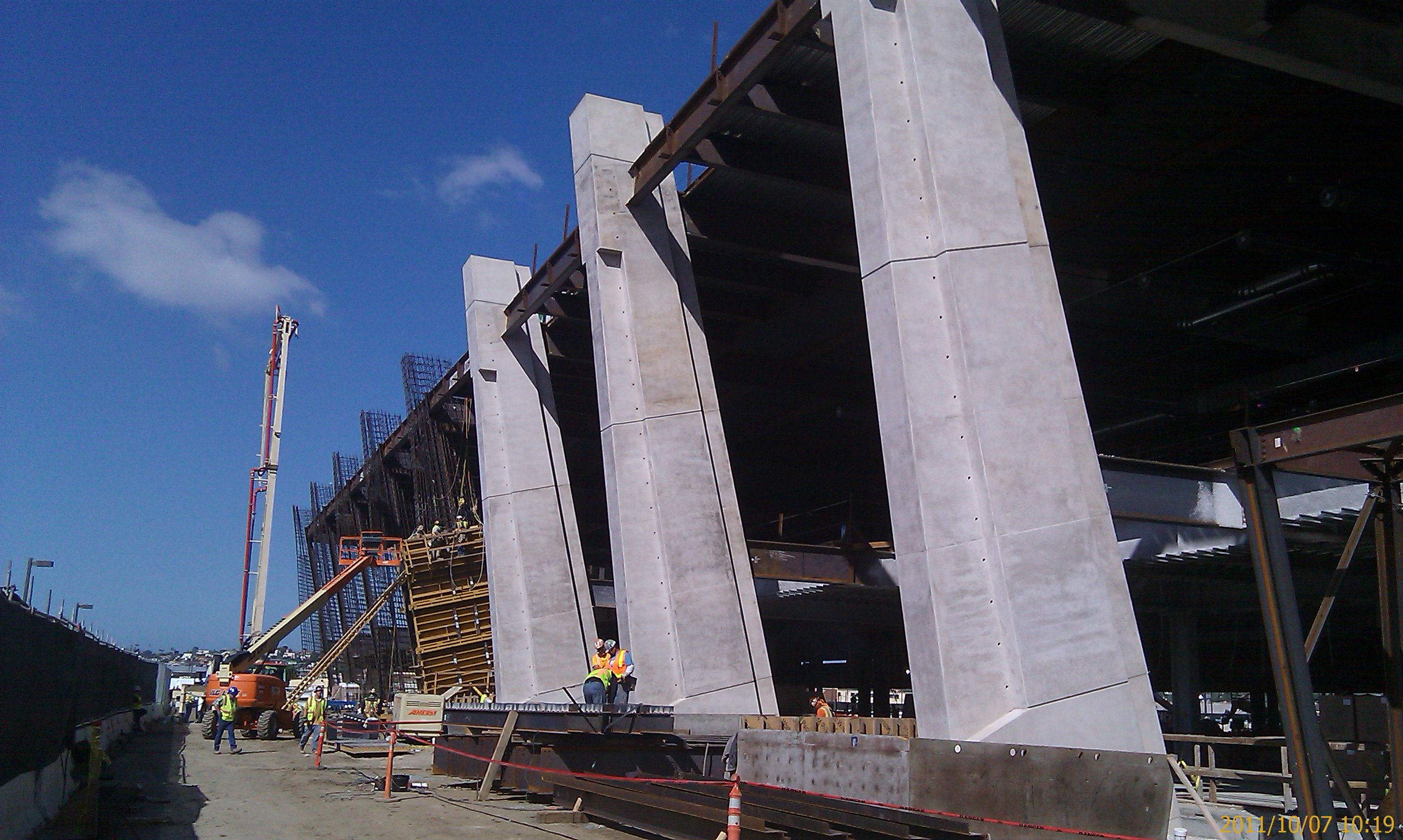 Bomel Construction Co. recently completed the structural concrete phase of the l