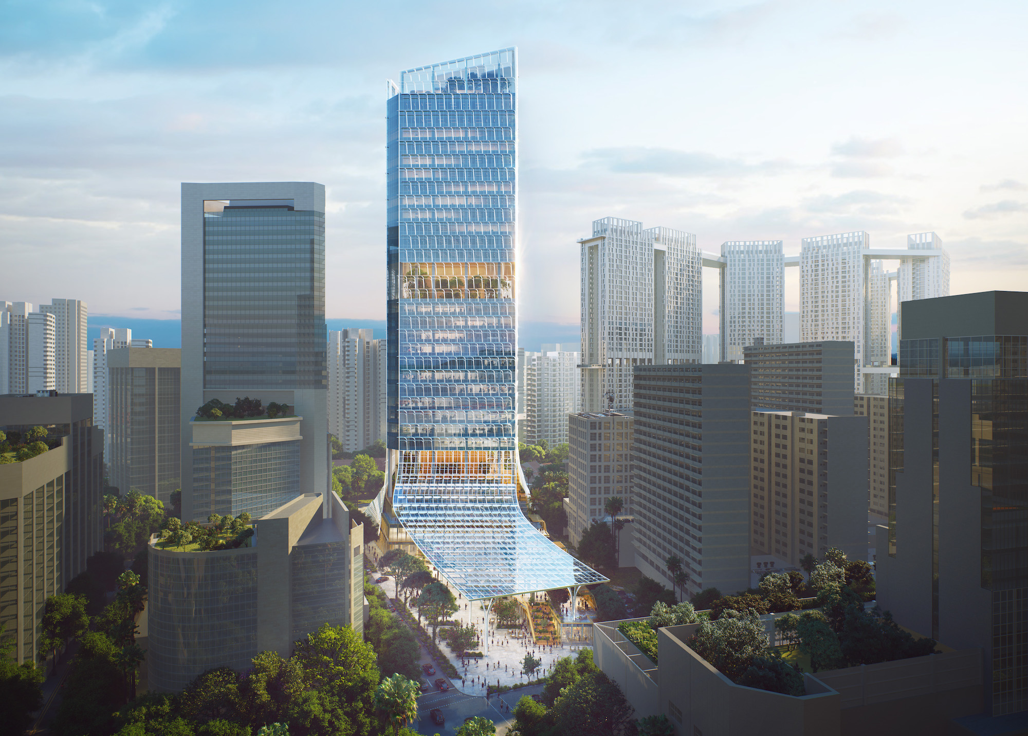 Keppel South Central is slated for completion in late 2024. Rendering courtesy NBBJ
