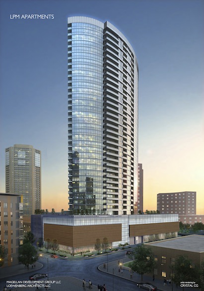 The LPM Apartments in Minneapolis is one of two large new Magellan Development p