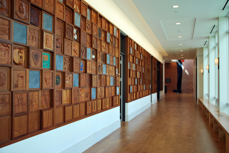 A hallway in the Rachel Carson Music and Campus Center
