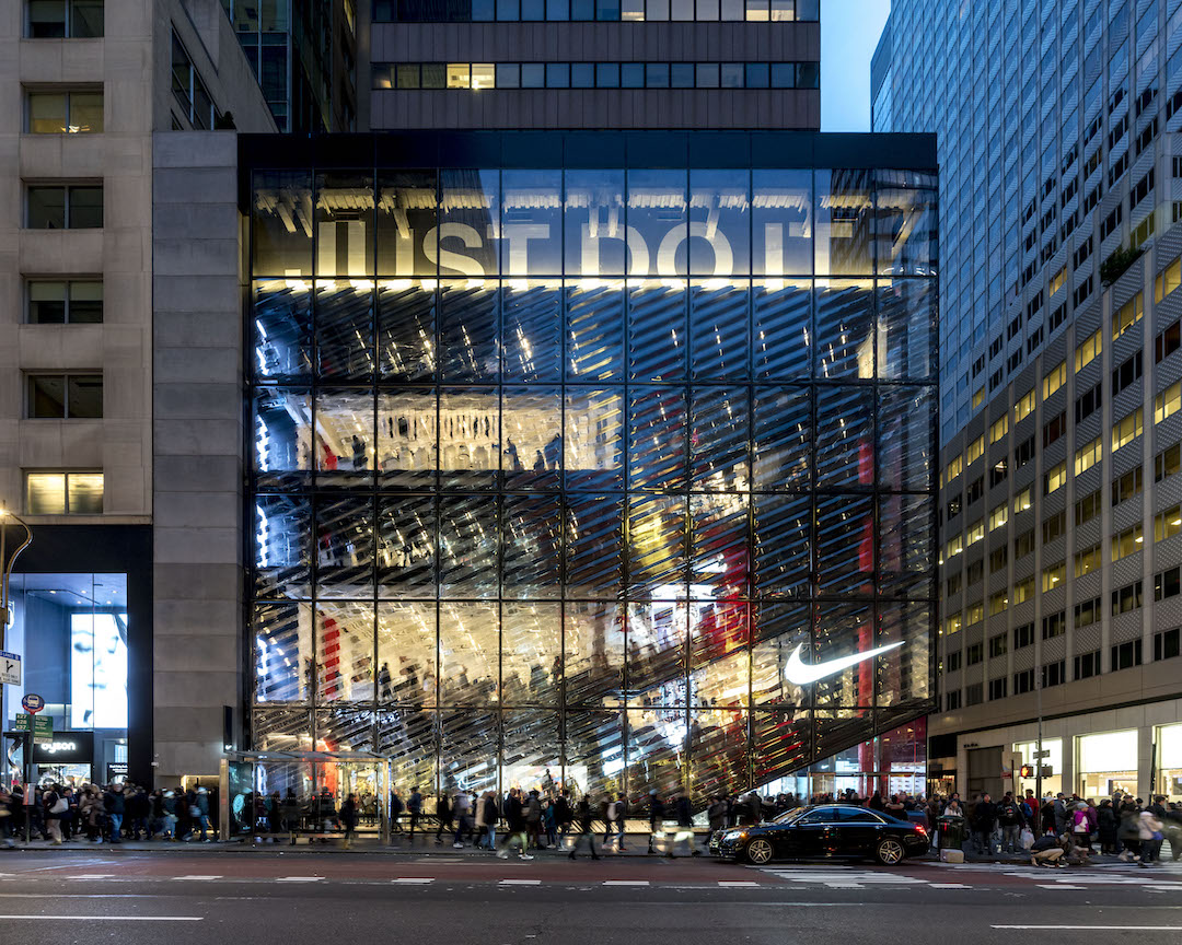 Top 80 Retail Construction Firms for 2019 Nike Store on 5th Ave. in New York City. Photo by Jonathan Morefield
