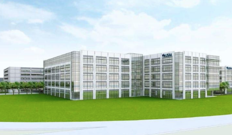 rendering of new office building for USAA in Tampa, Fla.