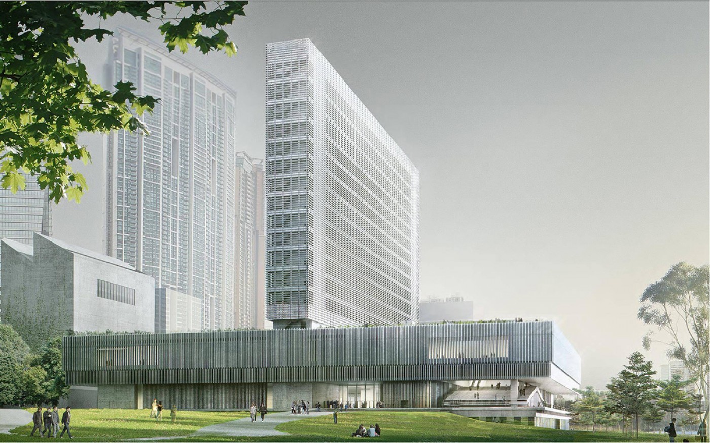 Herzog & de Meuron-designed M+ museum begins construction in Hong Kong