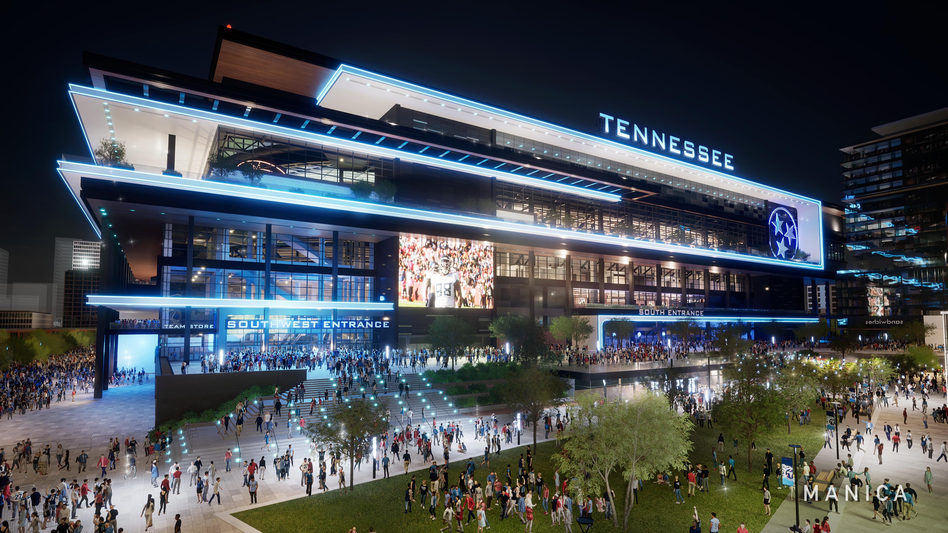 New Tennessee Titans stadium conceived to maximize types of events that can be hosted