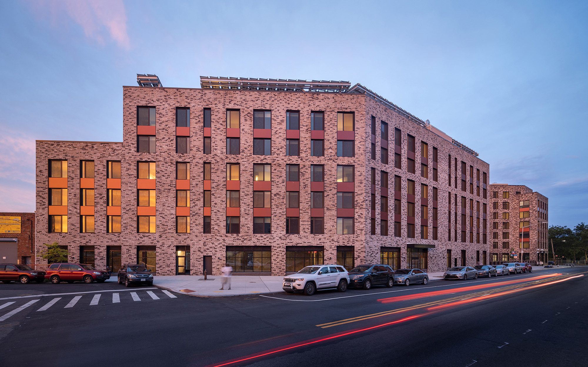 Passive house multifamily project exterior in New York