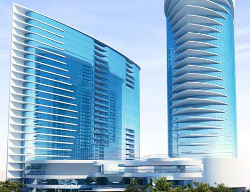 The Secon Nile Towers will feature two 23-story buildings: one five-star hotel t