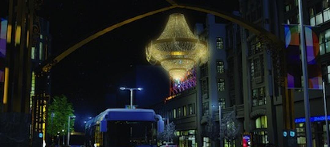 This 20-foot fixture, billed as the world's largest outdoor chandelier, is the c