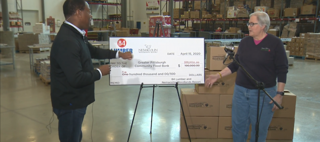 Check for $500,000 to Greater Pittsburgh Community Food Bank