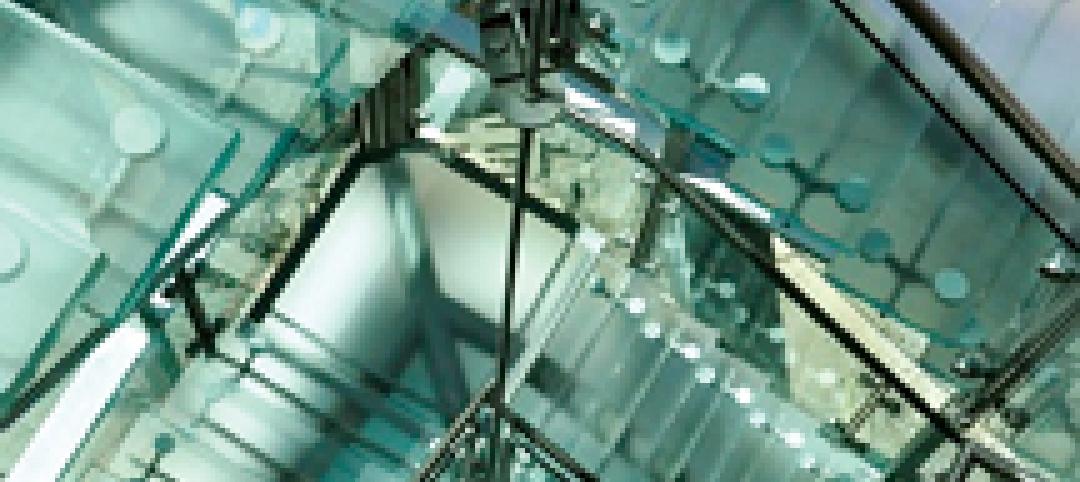 The use of light load-bearing glass to create transparent stairs, floors, and ot