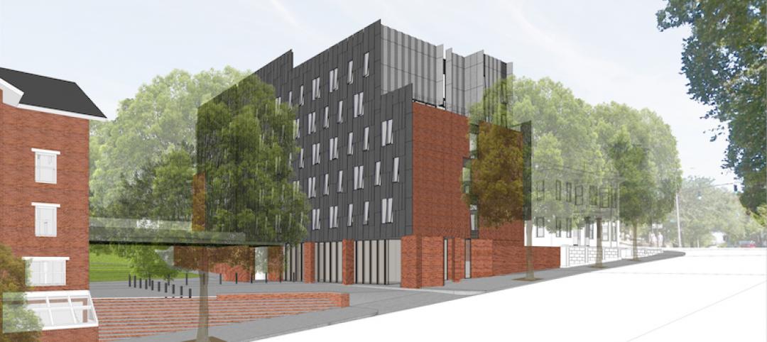 Rendering of RISD new residence hall