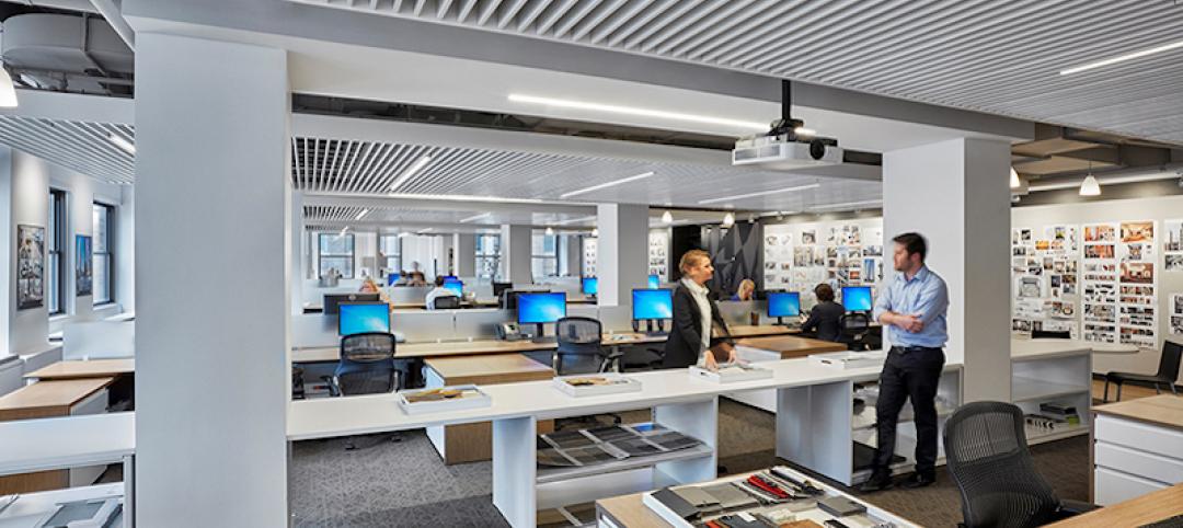 Employees in the new Stantec office in Midtown Manhattan