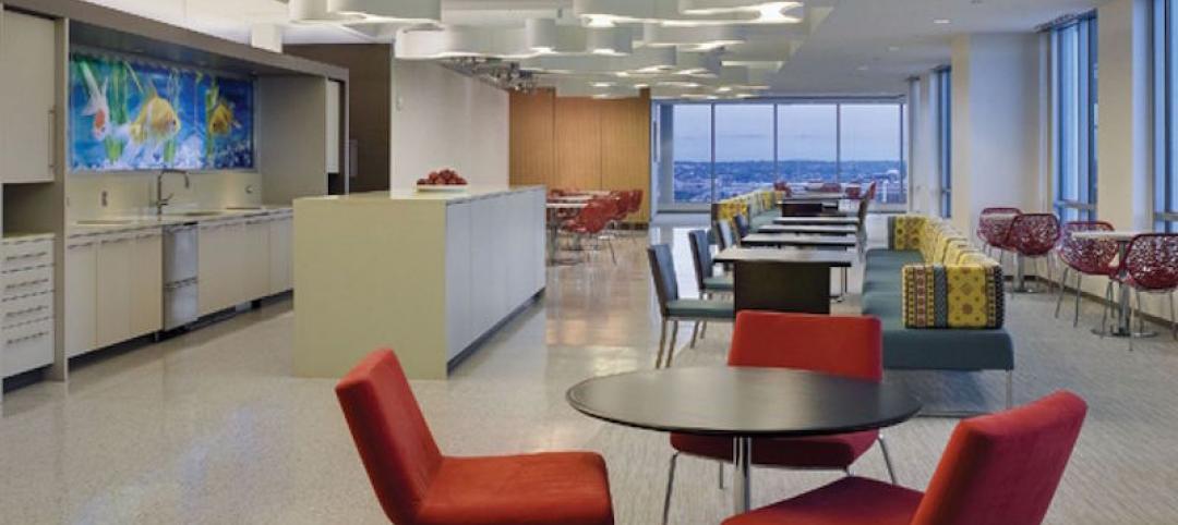 Communal space in a Boston office