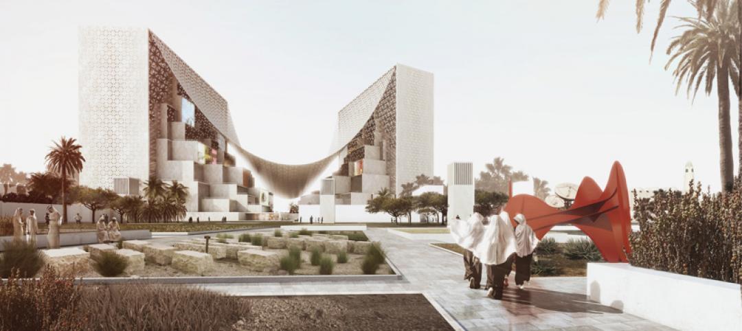 BIG proposes canopied, vertical village for Middle East media company