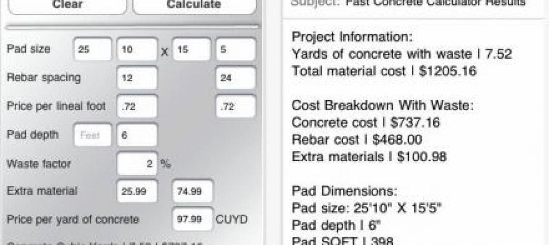 Fast Concrete Pad Calculator