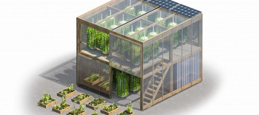 Farming in a flatpack: Copenhagen designer offers an assembly kit for a two-story hydroponic urban farm.