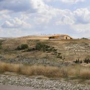 The Theodore Roosevelt Presidential Library, on a butte in North Dakota