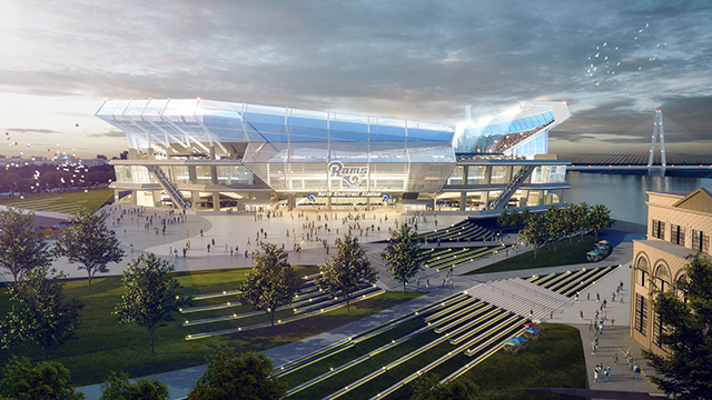 HOK unveils renderings and video of new St. Louis NFL stadium