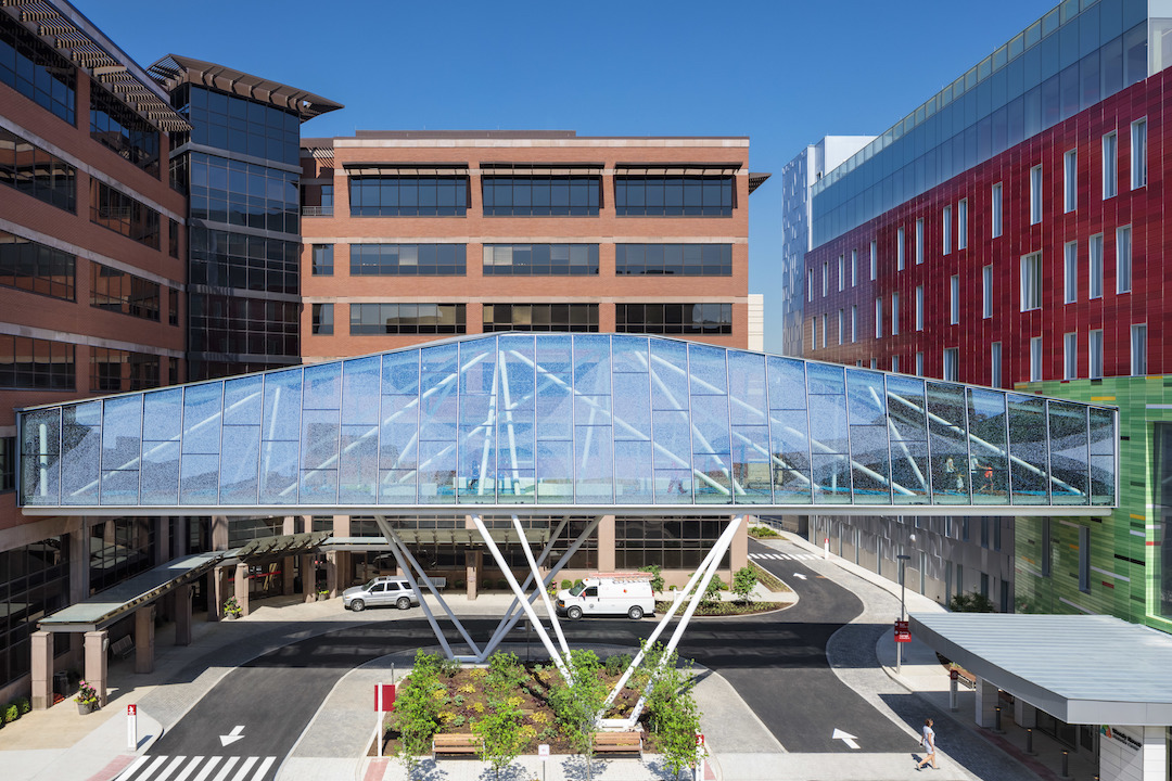 Top 150 Healthcare Architecture Firms for 2019 University of Louisville Physicians, Novak Center Connector Bridge, designed by GBBN Photo Brand Feinknopf