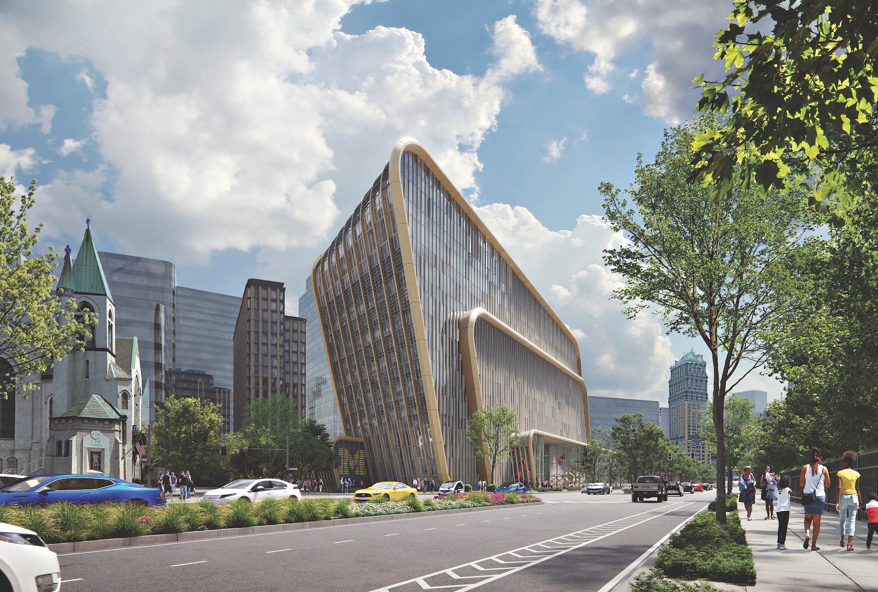 2022 University Building Design Trends, Building Design and Construction magazine Detroit Center for Innovation KPF