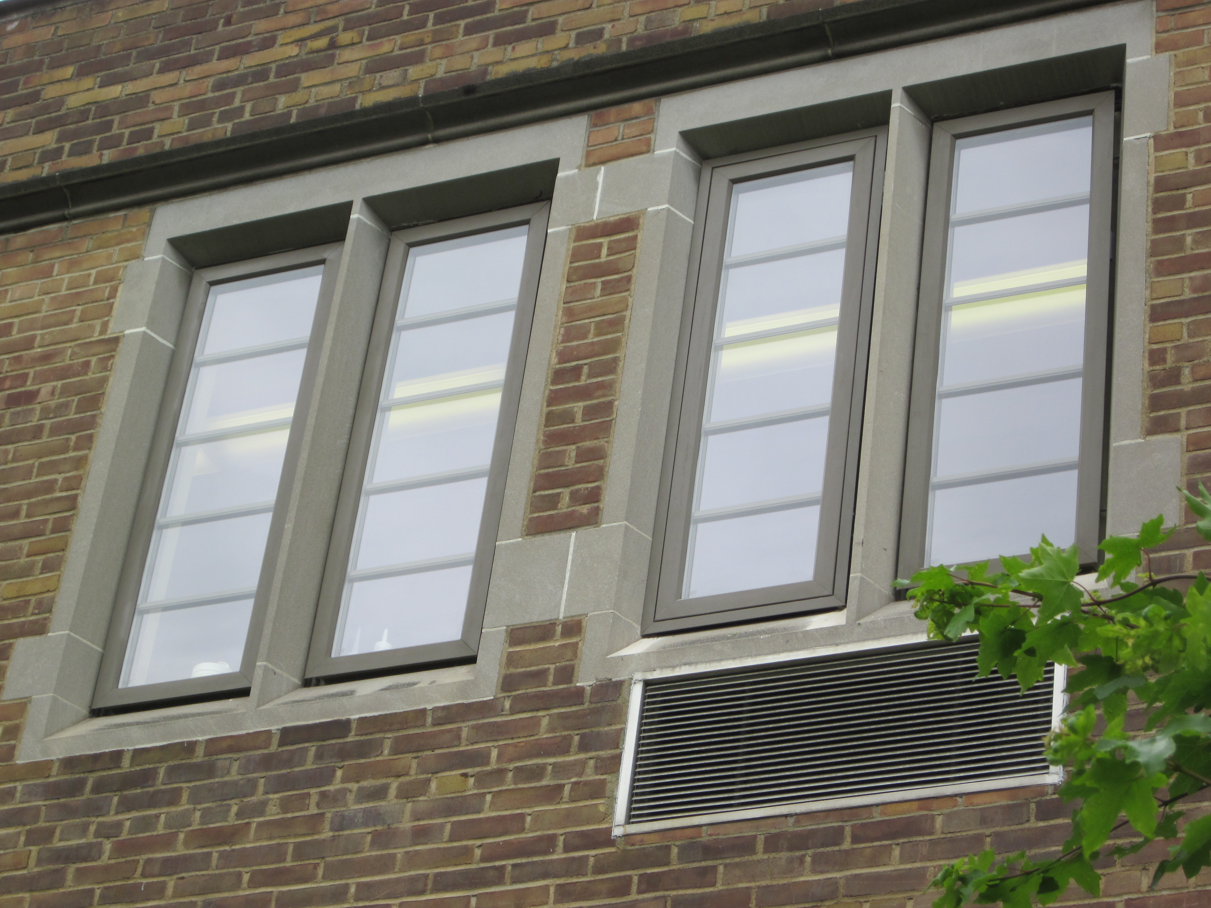 The newly installed windows offered an unexpected benefit for those who work in 