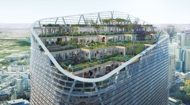 Atlassian HQ roof gardens