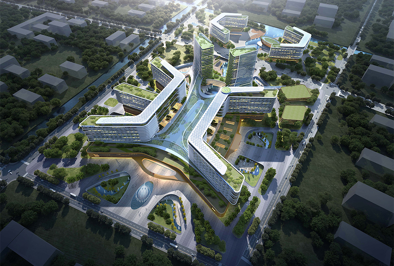 Cancer Hospital of the University of Chinese Academy of Sciences Shaoxing Campus aerial