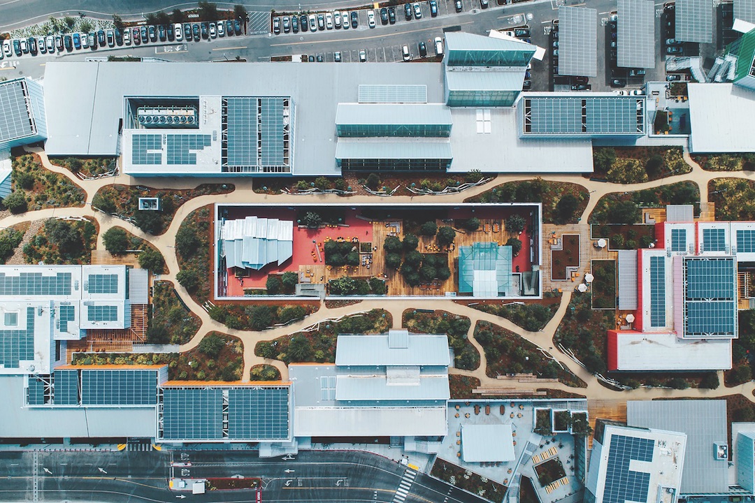 Aerial view of Facebook's MPK 21 project