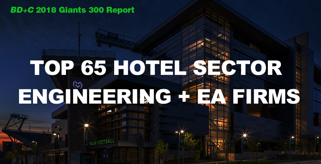 Top 65 Hotel Sector Engineering + EA Firms [2018 Giants 300 Report]
