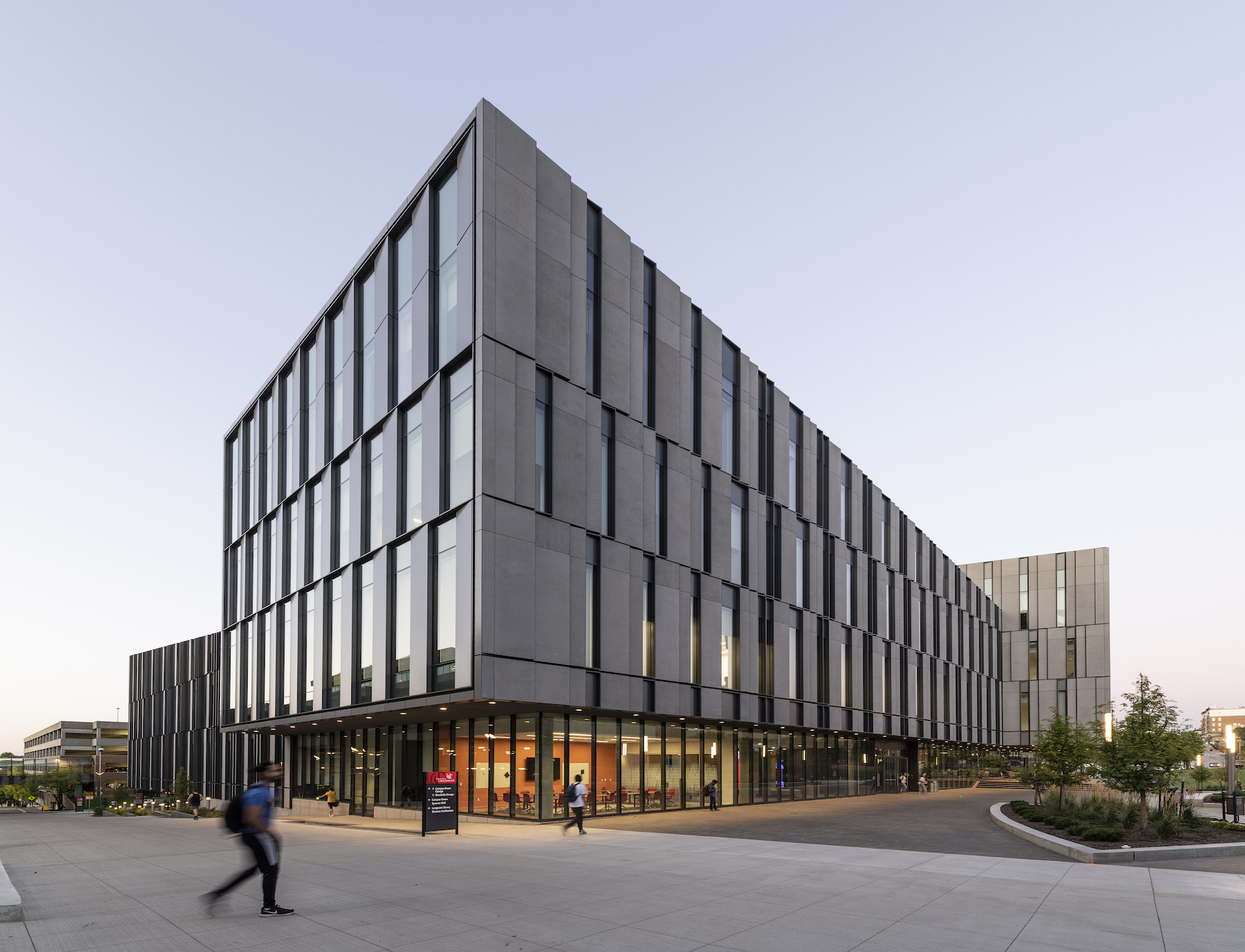 Photo: PEDCO provided MEP engineering design for the University of Cincinnati’s LEED Gold Lindner College of Business. The new, 225,000 square-foot facility was completed in 2019. Courtesy PEDCO 