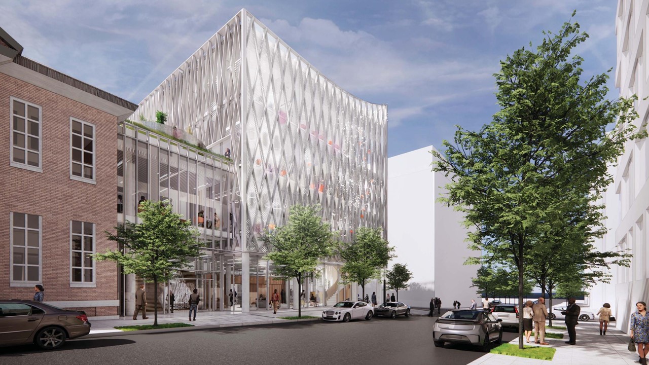 he northeast perspective rendering of the building named in honor of Henrietta Lacks. Credit: Vines Architecture