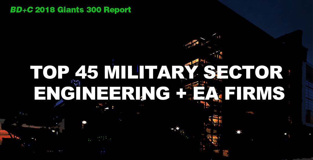 Top 45 Military Sector Engineering + EA Firms [2018 Giants 300 Report]