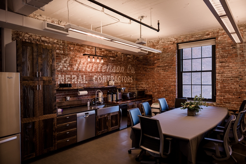 Mortenson Construction's office incorporates a 100-year-old barn