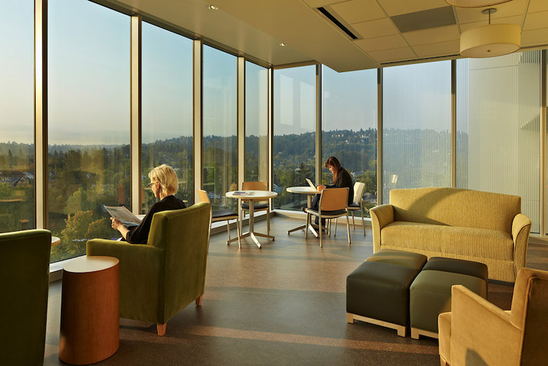 Staff lounge at the University of Washington Medical Center Montlake Tower