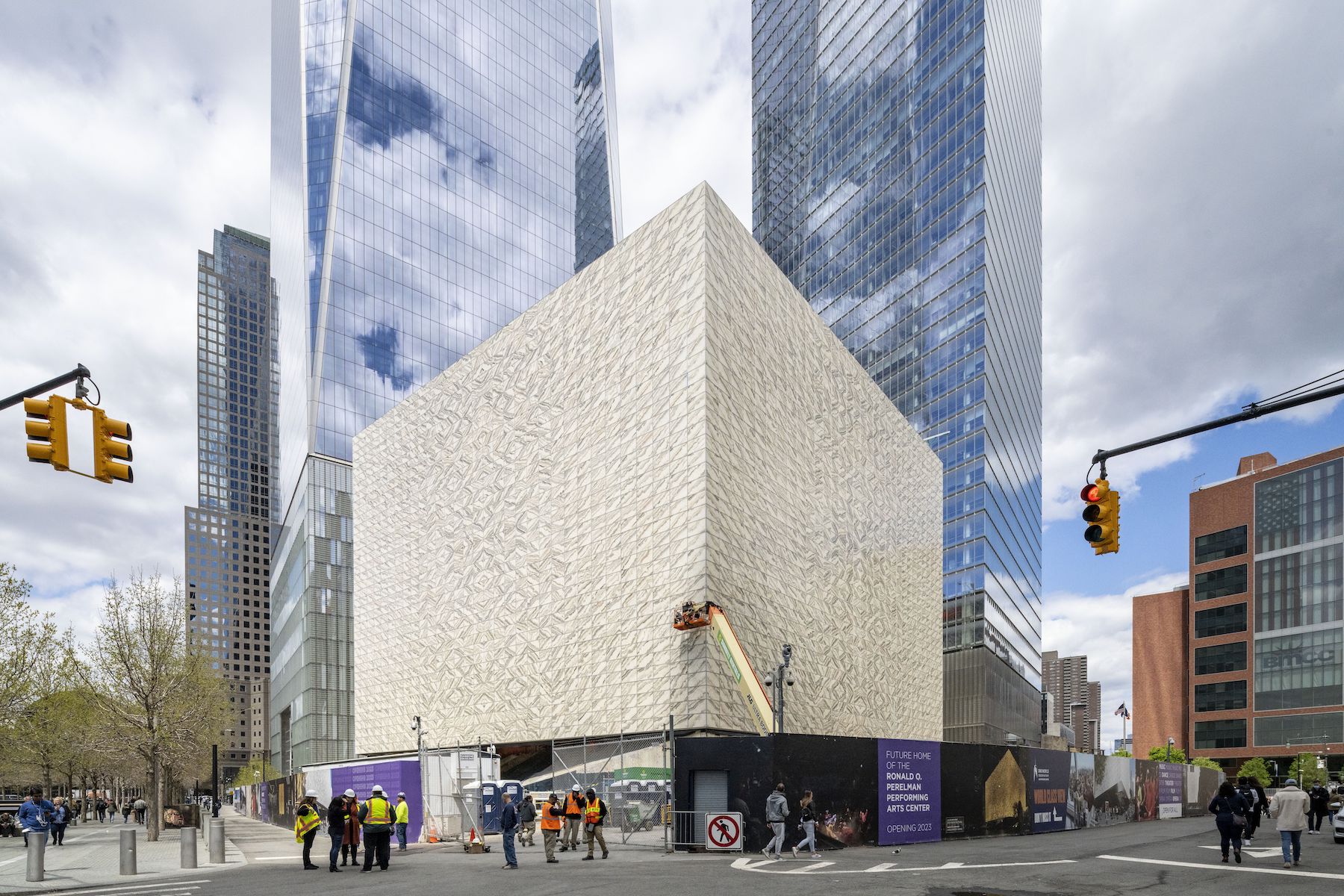 The cube-like Perelman Performing Arts Center will bring new artistic life to New York's downtown.