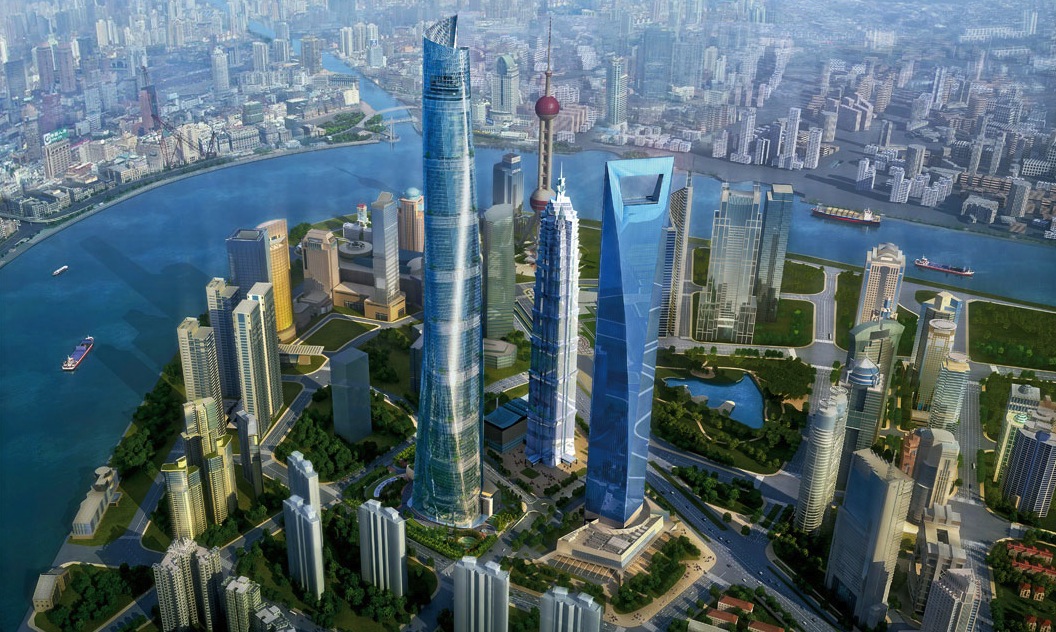 Shanghai Tower is on track to be completed by the end of 2015. Rendering courte