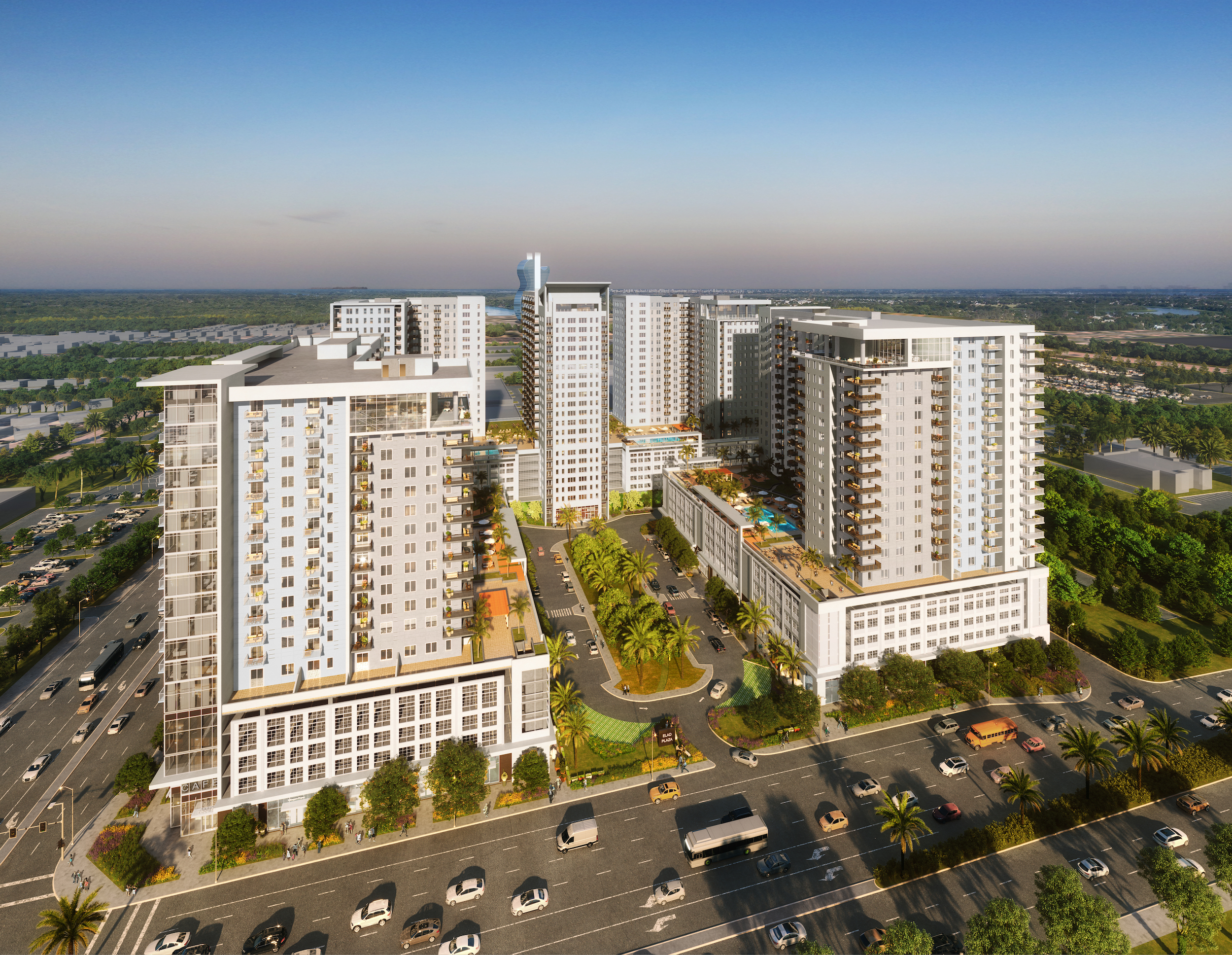$1 billion mixed-use multifamily development will add 1,200 units to South Florida market Renderings courtesy El-Ad National Properties