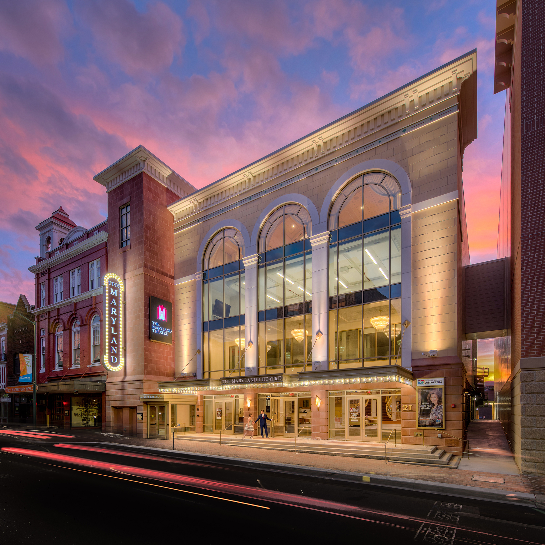 The Maryland Theatre addition exterior in Hagerstown