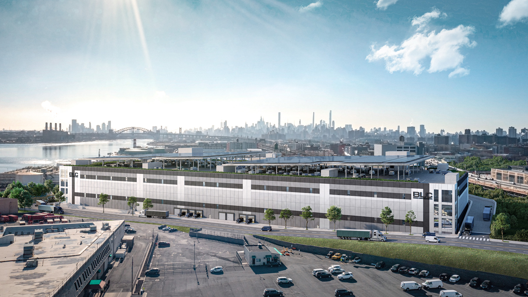 A rendering of the 1.3-million-sf Logistics Center in The Bronx, N.Y.