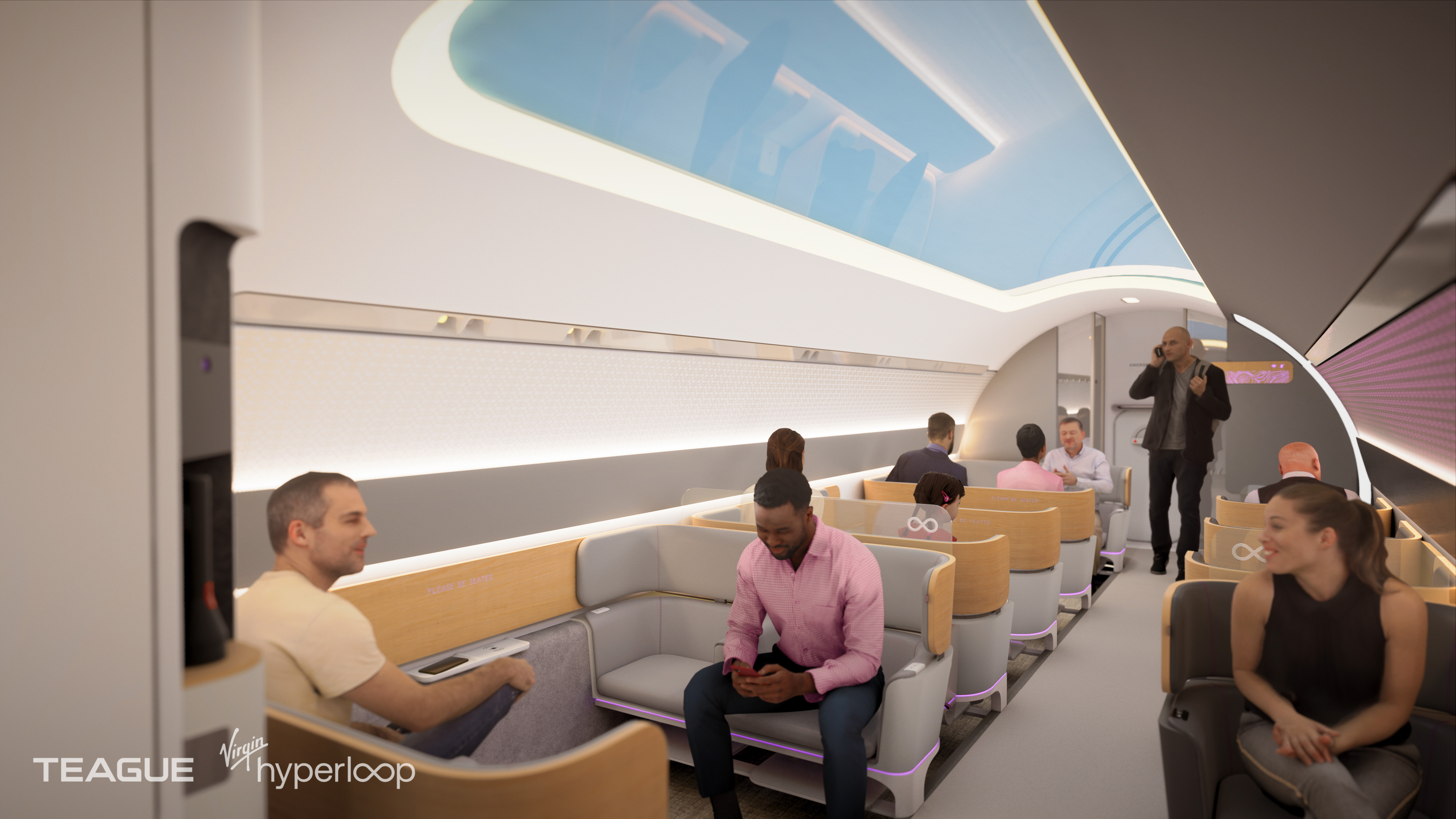 Virgin Hyperloop pod interior
