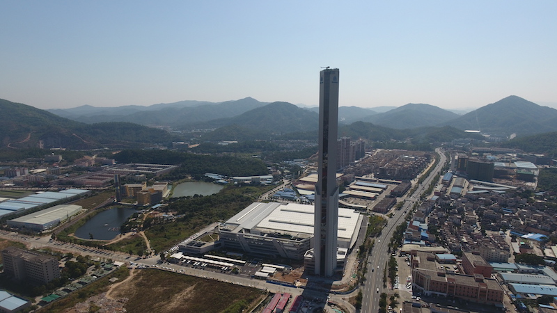 thyssenkrupp's new test tower in China