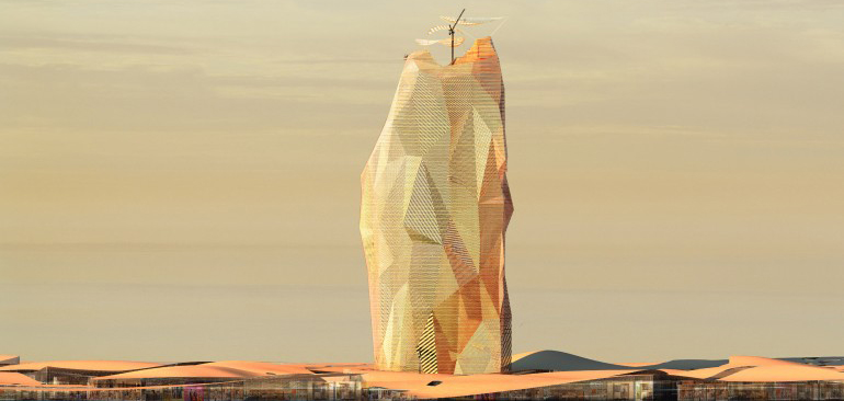 Architects propose sustainable ‘vertical city’ in Sahara