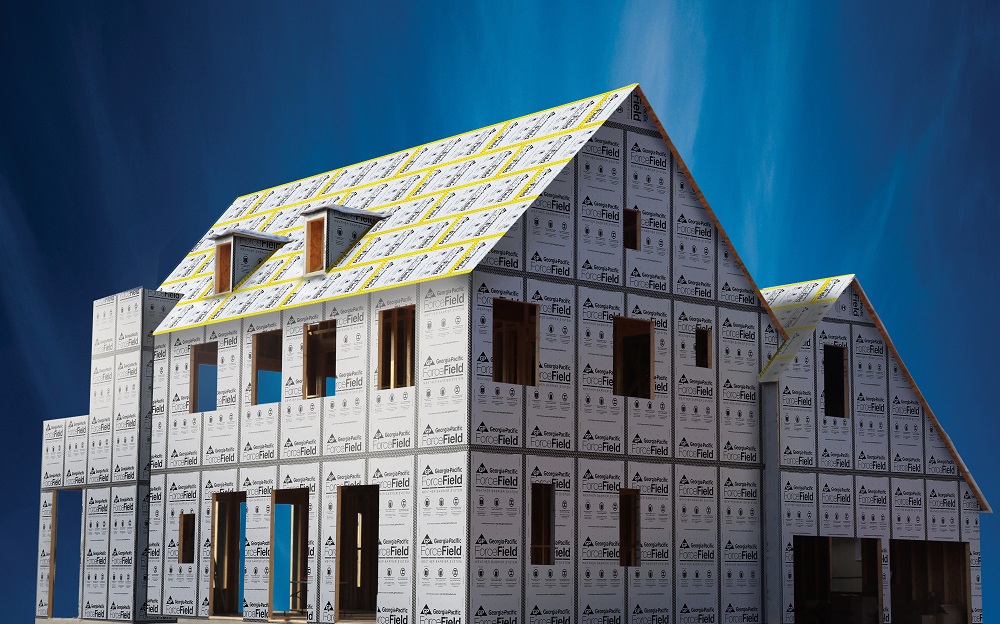 ForceField® Weather Barrier System panels and products eliminate the need for house wrap or roof underlayment.
