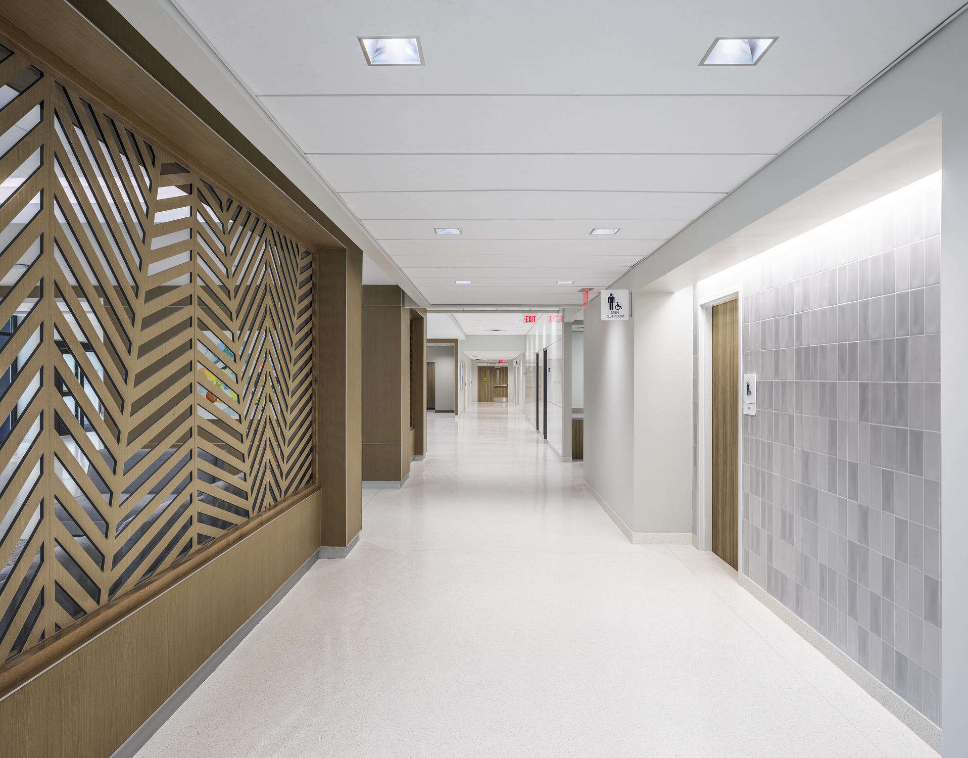 Modern hospital interior universal design