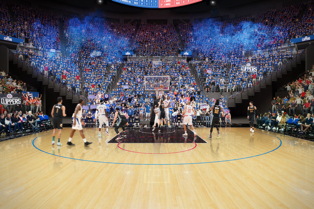 Intuit Dome at half court