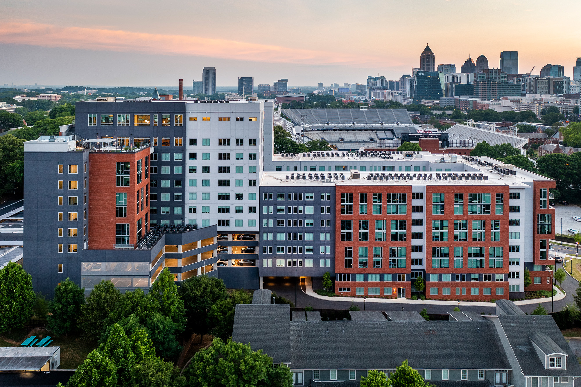 Inspire Atlanta exterior student housing building