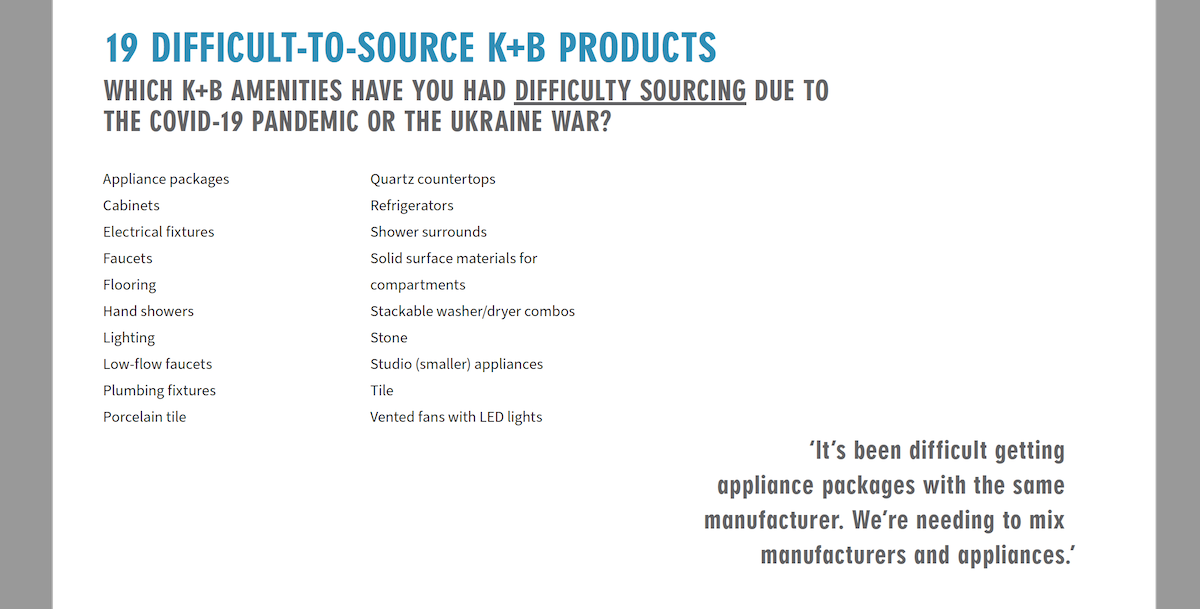 K+B difficult-to-source products